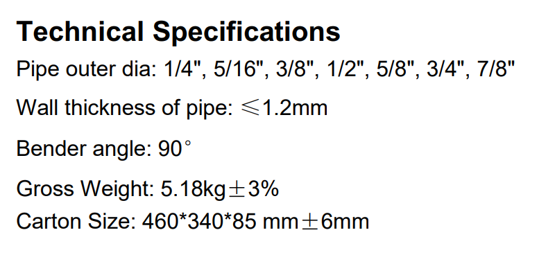 SmartRatchet | Hvac Pipe bender kit | Ratcheting tube bender with reverse bending | 6-22mm |